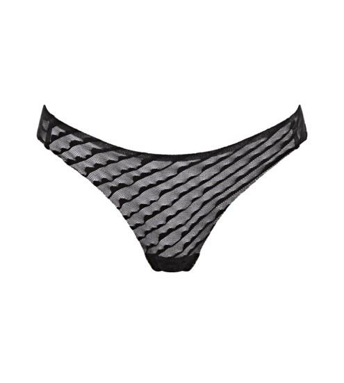 Sloggi Zero Lacy H Tiny Tanga Slip Μαύρο